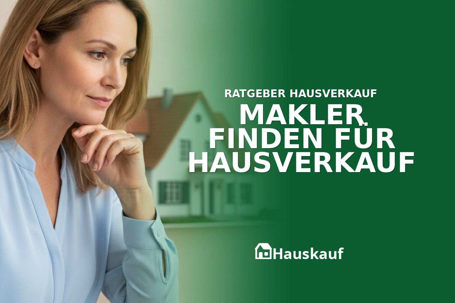 Person findet online den passenden Makler für Hausverkauf